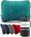 DREAMCARE Camping Pillow, Memory Foam Travel Pillow, Camping Accessories - Small Pillow Camping Essentials Camping Pillows for Sleeping, Backpacking Pillow, Travel Pillows for Sleeping (Medium,Green)