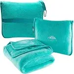 Premium Soft Travel Blanket Pillow Airplane Blanket Packed in Soft Bag Pillow...