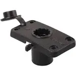 #244L-BK Locking Flush Deck Mount w/ Rain Cap (Black)