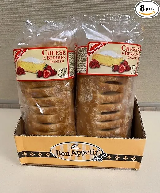 Bon Appetit Cheese & Berry Danish, 5 Ounce (Pack of 8)