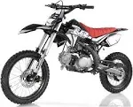 OPA 125cc Dirt Bike Pit Bike Adults Dirtbikes Pitbikes 125 Dirt Pit Bike (Black)