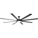 Parrot Uncle Ceiling Fans with Lights and Remote Black Ceiling Fan with Light LED Large Outdoor Ceiling Fans for Patios Covered, 75 Inch