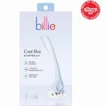 Billie Womens Razor Kit - 1 Handle + 2 Blade Refills + Magnetic Holder - Cool Blue