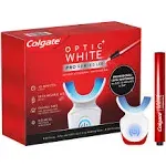 Colgate Optic White Pro Series Whitening Kit, Teeth Whitening Pen and LED Tray, Professional-Level Whitening Set, Rechargeable