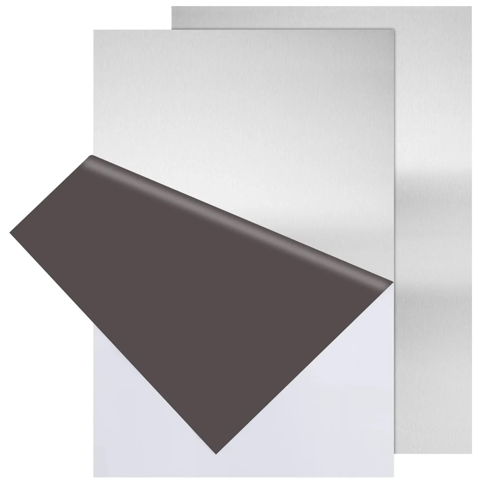 430 Stainless Steel Sheet Metal 12" x 12" x 1/32" Inch Metal Plates for Magnetic Mount Board Wall 20GA(0.80MM) 430 Stainless Steel Shim Stock Plates Metal Sheets for Crafting, Kitchen DIY, Office