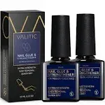 Valitic Nail Glue and Strengthener for Acrylic and Press On Nails - Quick Dry...