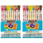 Graphite Smencils (2 Pack) - HB #2 Patented Gourmet Scented Pencils, 10 Count, Gifts for Kids, School Supplies