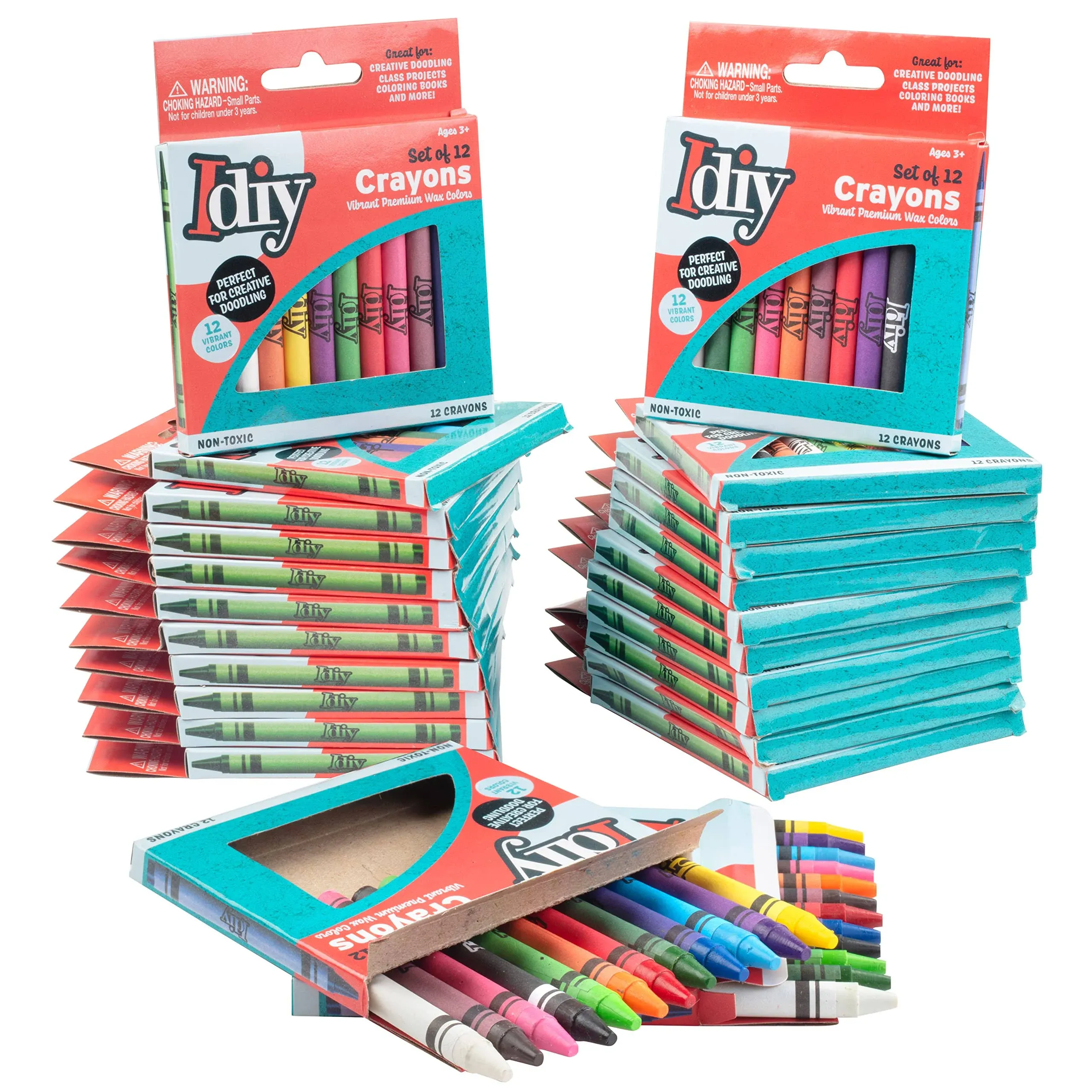 Idiy Individually Packaged Wrapped Boxes Wax Crayons