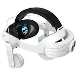 QWOS Headphones Head Strap Compatible with Meta Quest 3 Accessories, Comfort On-