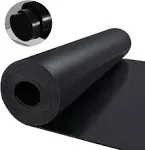 Nisorpa Neoprene Rubber Sheet Roll 1/8" Thick 3.3x9.8 ft Solid Rubber Sheet Silicone Rubber Strip Heatproof Oil Sealing Material Rubber Pads for Sound-Proof Garage Floor Mat DIY Gasket Shock