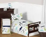 Blue & Green Mod Dinosaur Bedding Set Toddler Sweet Jojo Designs