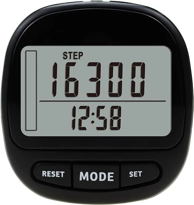 Cubilan Pedometer for Walking Steps and Miles, 3D Simple Step Counter with A Large Digital Display. Step Tracker Accurately Tracks Steps for Men Wome