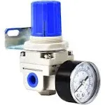 BLCH 1/4" NPT Air Pressure Regulator - Air Regulator for Compressor,Air Compressor Regulator Air Drying System AR2000-02 Gauge 0-160 psi