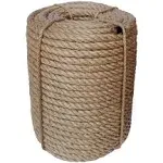 Jute Rope 10mm, 164 Feet 4.5lb Thick Garden Jute Twine String for DIY Cat Scratcher, Gardening, Bundling and Wall Hanging Craft Decorative (Brown)