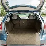 FRONT PET -  XL Adjustable Padded Quilt Interior SUV Cargo Cover Pet Liner, Tan