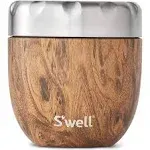 Stainless Steel Bowls-16 Fl Oz-Teakwood-Tr<wbr/>iple-Layered Vacuum Insulated Containe