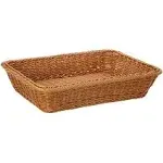 Handwoven Rattan Storage Basket - Rectangular Wicker Organizer for Picnics, Food