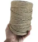 ILIKEEC Strong Jute Twine 4mm Thick 328Feet Natural Arts Crafts Jute Rope Durable Packing String for Gardening Applications (4mm 328ft)