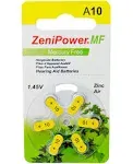 Zenipower Hearing Aids Aid Batteries Size 10 (pack 60 pcs)  Brand New 