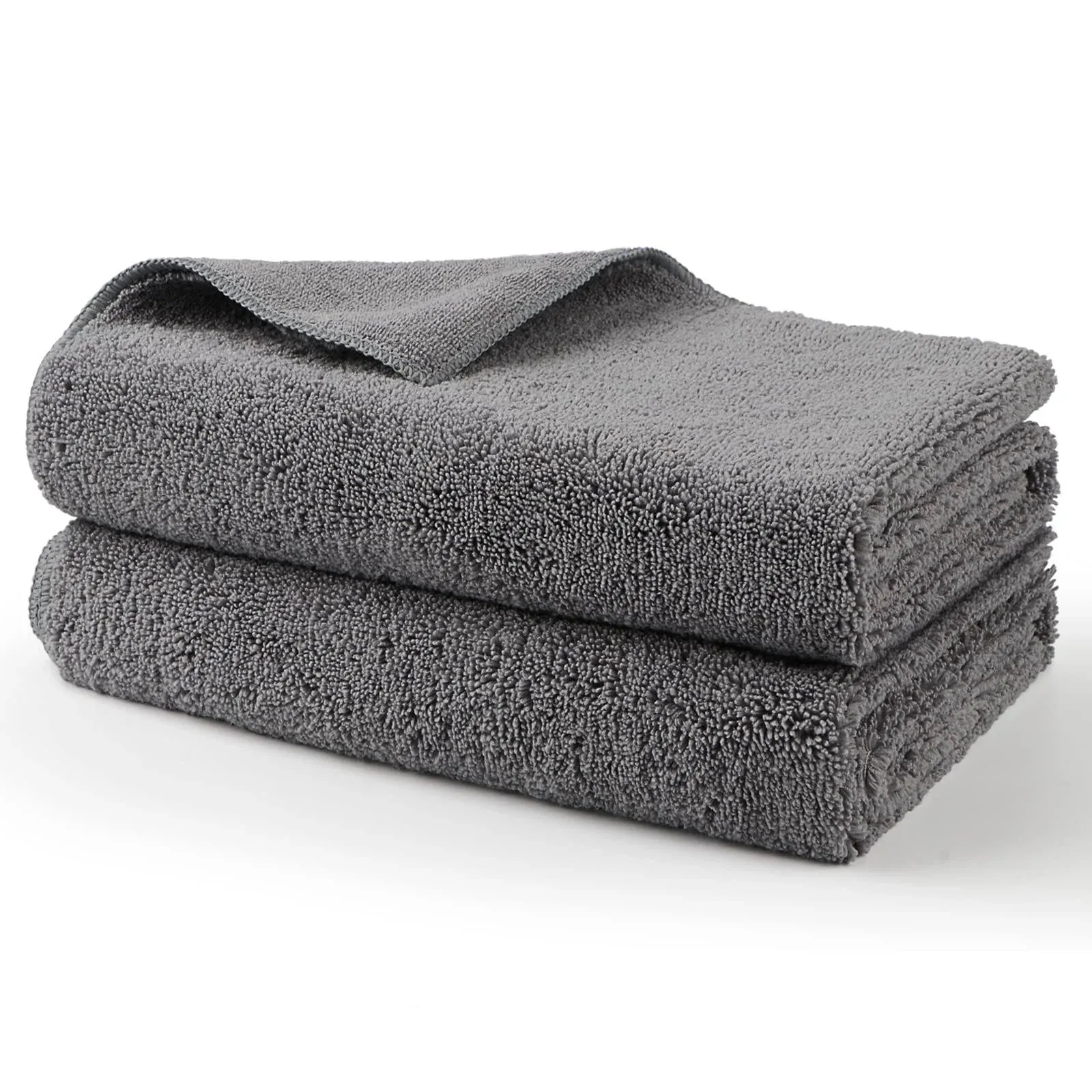 Professional Large Microfiber Car Drying Towels 2 Pack, Lint Free 