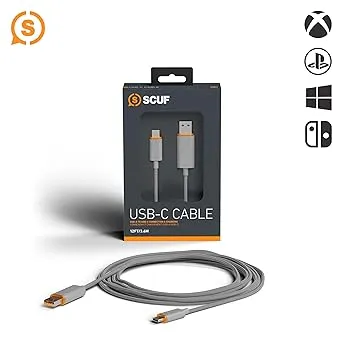 SCUF Braided USB-C Cable 6 Feet / 2 Meters USB Type C Connection and Charging for ...