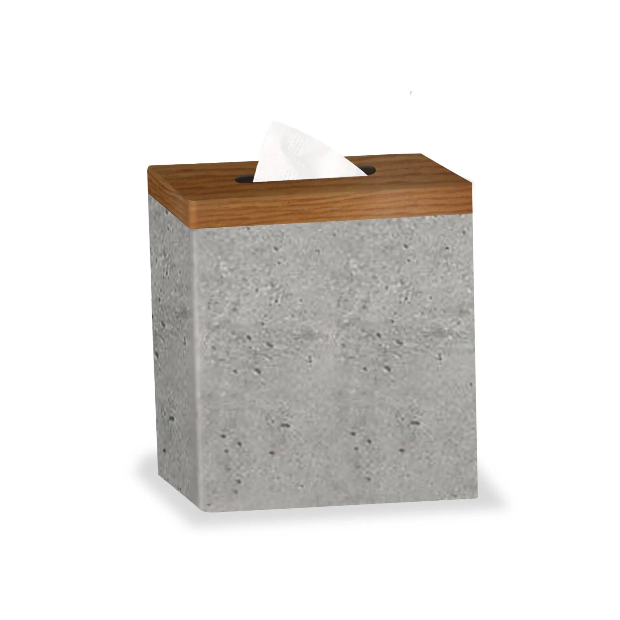 Concrete Stone  Wooden Finish Boutique Tissue