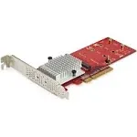 StarTech.com Dual M.2 PCIe SSD Adapter Card - x8 x16 NVMe