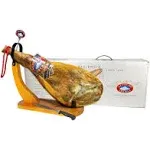 Altos de Iberia Serrano Ham Spain - With Ham Stand and Knife - Min Weight 14lb - 18 Months Avg Curing Time - Great Family and Friends Gift