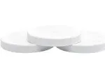 | 110/400 Plastic Replacement Lids | 110mm Caps w/Leak Proof Liner | For Large Glass or Plastic Wide Mouth Jar | Made in the U.S.A.| Food-Grade Storage Caps for Canning Jars (3)