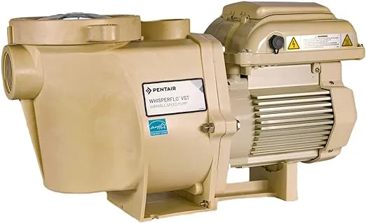 Pentair 011533 WhisperFlo VST Variable Speed Pool Pump, 2.6 THP