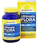 Renew Life Ultimate Flora Extra Care Probiotics 50 Billion CFU 12 Strains, 30 Capsules