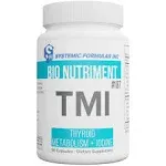 Systemic Formulas Bio Nutriment TMI Thyroid Metabolism + Iodine 60 Capsule #187. Iodine Supplement Thyroid Support for Women and Men Iodine Pills Kelp