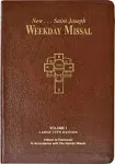 St. Joseph Weekday Missal V1 Large Print (Advent-Pentecost)-Brown Imitation Leather