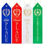 Blue Panda Award Ribbons, 1st, 2nd, 3rd Place and Participant