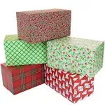 Holiday Gift Shipping Boxes Large 10 Pack Traditional