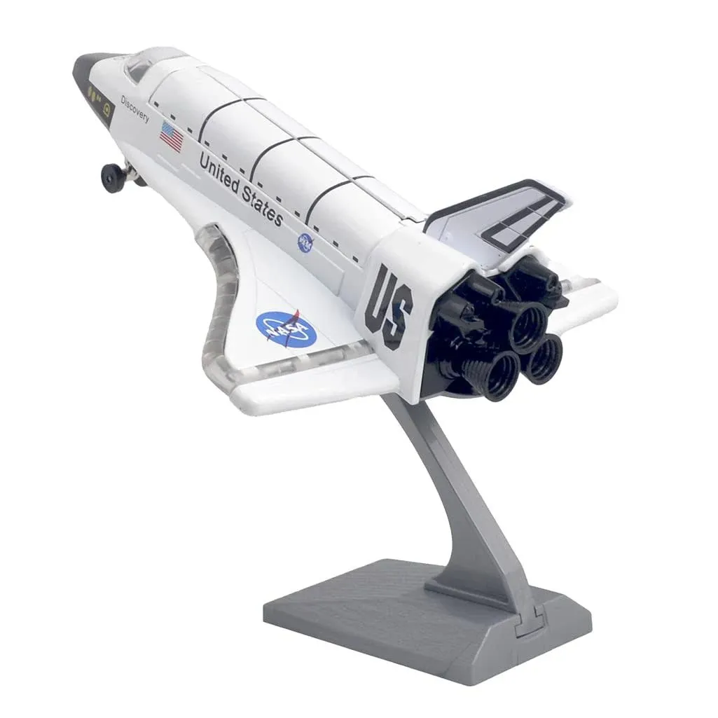 Ailejia Space Shuttle Scale Model Kit Airplane Orbiter Metal Model Space Shuttle Ship Plane Diecast Space Shuttle Aircraft Toy Collection Light 8"