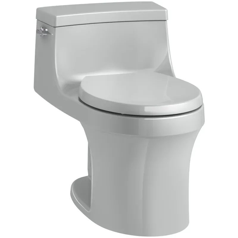 San Souci 1-Piece 1.28 GPF Single Flush Round Toilet in White