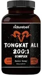 Tongkat Ali 200:1 As Long Jack Extract (Eurycoma Longifolia) 1000mg per Serving 120 Capsules Supports Energy Stamina and Immune System for Men