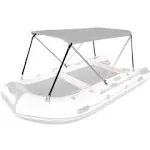 Docred Foldable Bimini Top Boat Cover Canopy Cover 2bow Bimini Top63 L 3955 W 433 H Suitable for Boats of 3245 ft