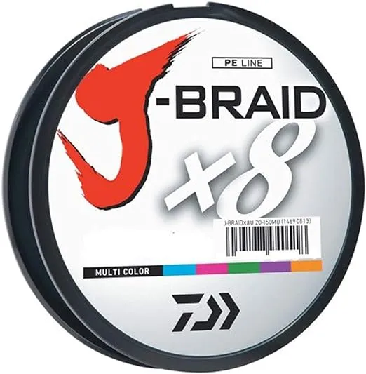 Daiwa J-Braid 300M 8-Strand Woven Round Braid Line