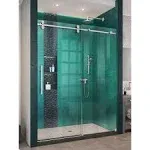 DreamLine Enigma-XO 44-in to 48-in x 76-in Single Frameless Sliding Oil Rubbed Bronze Alcove Shower Door