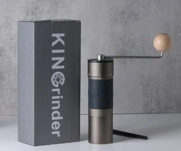 KINGrinder K 6 Iron Grey Manual Hand Coffee Grinder 240 Adjustable Grind Settings ...