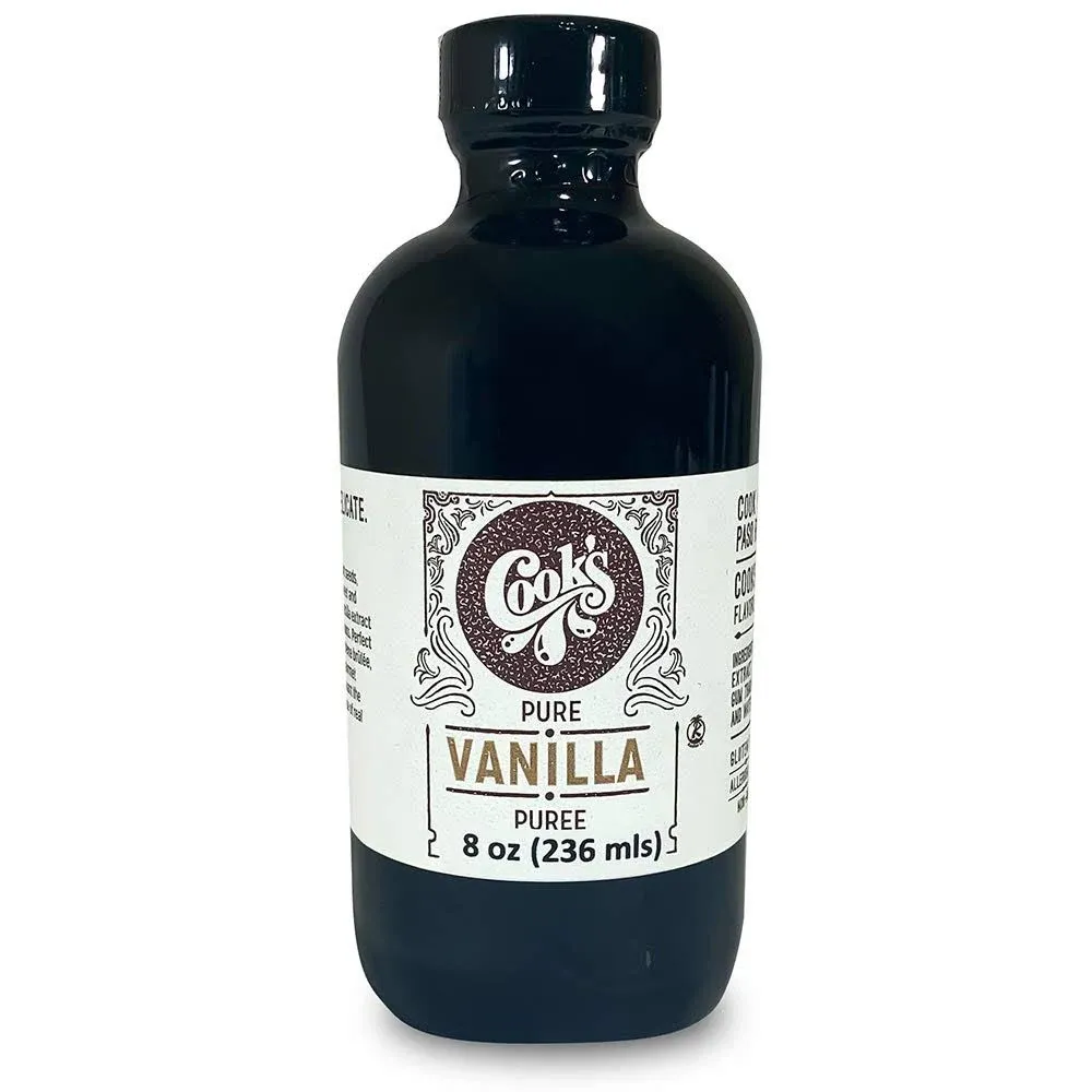 Cook’s, Pure Vanilla Bean Paste (Puree), World’s Finest Gourmet Fresh Grade A Premium Vanilla, 8 oz