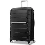 Samsonite Freeform Hardside Expandable with Double Spinner Wheels, Checked-Large 28-Inch, White