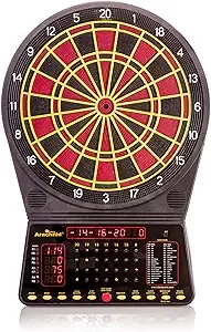 Arachnid Cricket Pro 300 Soft-Tip Electronic Dartboard Game Features 36 Games with 175 Options,Black