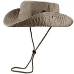 Gelante 100% Cotton Stone-Washed Safari Booney Sun Hats 1910-Khaki-L/XL