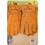 Tan - Plainsman Premium Cabretta Heavy Duty Stitching Tailored Fit Leather Glove