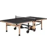 JOOLA Madeira Indoor Table Tennis Table - Wood & Steel Contemporary Design - Regulation Size High-End Ping Pong Table with Built in Racket & Ball Holders - Tournament Level Permanent Ping Pong Net