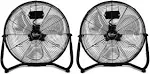 Simple Deluxe 12 inch 3-Speed High Velocity Heavy Duty Metal Industrial Floor Fans Quiet for Home, Commercial, Residential, and Greenhouse Use, Outdoo