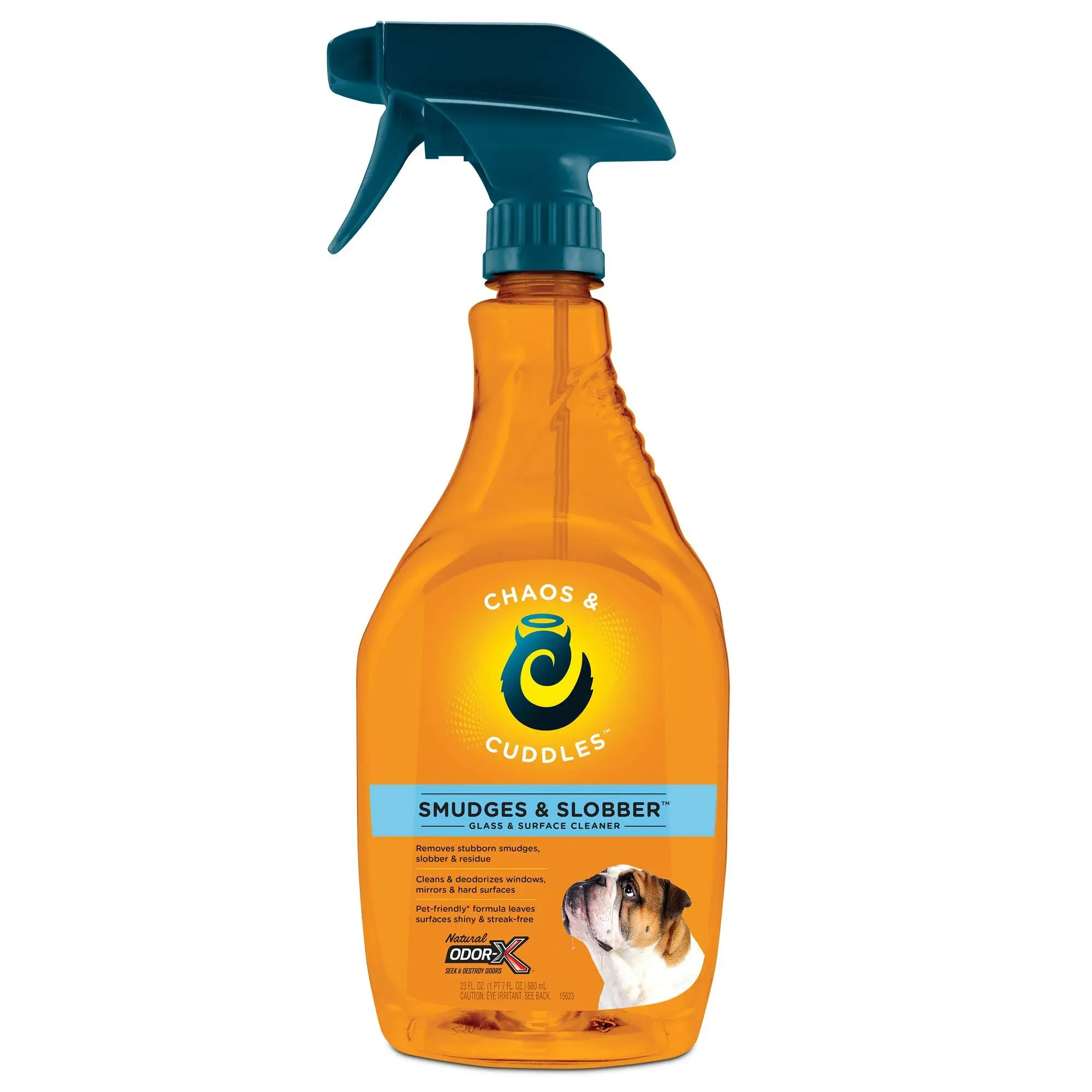 Chaos & Cuddles 50968 Smudges and Slobber Glass and Surface Cleaner Spray - 23 Fl Oz.